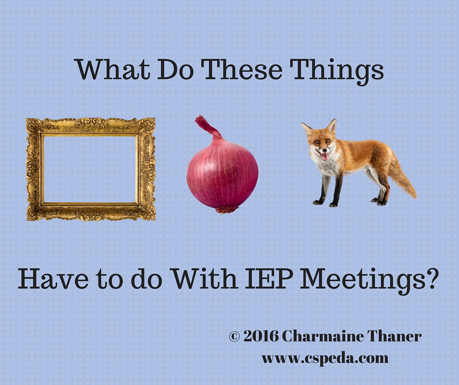 What Do These Things Have To Do With IEP Meetings?